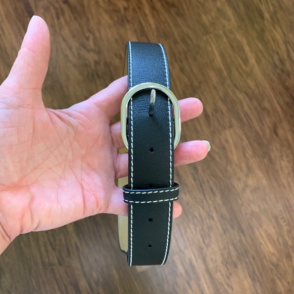 Talbots pebble leather belt main image 16
